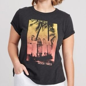 NWOT, Old Navy EveryWear Slub-Knit Graphic T-Shirt, Womens Size Medium